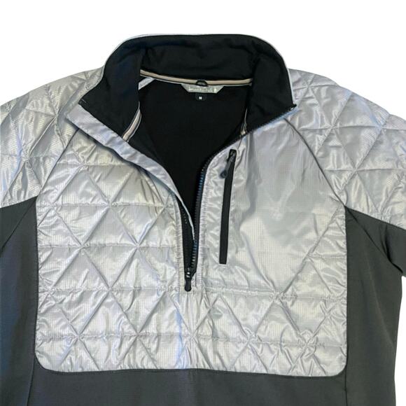 Smartwool Men's Propulsion 60 Hybrid 1/2 Zip Insulated Jacket Gray Size Medium - Picture 5 of 12